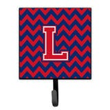 Caroline'S Treasures Letter L Chevron Yale Blue And Crimson Leash Or Key Holder Cj1054-Lsh4, Small, Multicolor