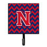 Caroline'S Treasures Letter N Chevron Yale Blue And Crimson Leash Or Key Holder Cj1054-Nsh4, Small, Multicolor