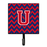 Caroline'S Treasures Letter U Chevron Yale Blue And Crimson Leash Or Key Holder Cj1054-Ush4, Small, Multicolor
