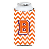 Caroline'S Treasures Cj1062-Btbc Letter B Chevron Orange And Regalia Tall Boy Koozie Hugger, Multicolor