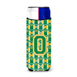 Letter O Football Green And Gold Ultra Beverage Insulators For Slim Cans Cj1069-Omuk