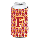 Letter F Football Cardinal And Gold Tall Boy Beverage Insulator Hugger Cj1070-Ftbc