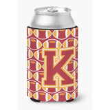 Caroline'S Treasures Cj1070-Kcc Letter K Football Cardinal And Gold Can Or Bottle Hugger, Multicolor