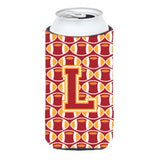 Letter L Football Cardinal And Gold Tall Boy Beverage Insulator Hugger Cj1070-Ltbc
