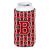 Letter B Football Red, Black And White Tall Boy Beverage Insulator Hugger Cj1073-Btbc
