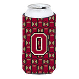 Letter O Football Garnet And Gold Tall Boy Beverage Insulator Hugger Cj1078-Otbc