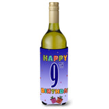 Happy 9Th Birthday Wine Bottle Beverage Insulator Hugger Cj1100Literk
