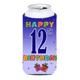 Happy 12Th Birthday Tall Boy Beverage Insulator Hugger Cj1103Tbc