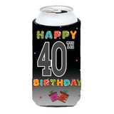 Happy 40Th Birthday Tall Boy Beverage Insulator Hugger Cj1123Tbc