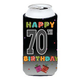 Happy 70Th Birthday Tall Boy Beverage Insulator Hugger Cj1126Tbc