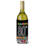 Happy 80Th Birthday Wine Bottle Beverage Insulator Hugger Cj1127Literk
