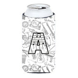 Letter A Musical Note Letters Tall Boy Beverage Insulator Hugger Cj2007-Atbc