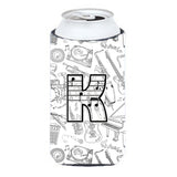 Letter K Musical Note Letters Tall Boy Beverage Insulator Hugger Cj2007-Ktbc
