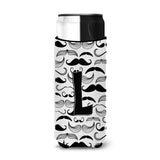 Letter L Moustache Initial Ultra Beverage Insulators For Slim Cans Cj2009-Lmuk