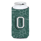 Letter O Back To School Initial Tall Boy Beverage Insulator Hugger Cj2010-Otbc