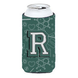 Letter R Back To School Initial Tall Boy Beverage Insulator Hugger Cj2010-Rtbc