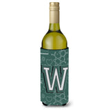 Letter W Back To School Initial Wine Bottle Beverage Insulator Hugger Cj2010-Wliterk