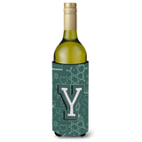 Letter Y Back To School Initial Wine Bottle Beverage Insulator Hugger Cj2010-Yliterk