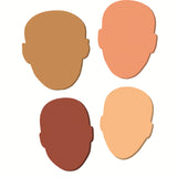 WonderFoam Multi-Cultural Faces, 7 to 8, 24 Pieces