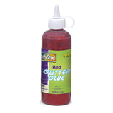 Glitter Glue, Red, 4 fl. oz., 1 Bottle