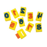 Paint Handle Sponges, Numbers, 2.9375 x 2 x 2.3125, 10 Pieces