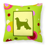 Caroline'S Treasures Ck1002Pw1414 Afghan Hound Decorative Canvas Fabric Pillow, Large, Multicolor