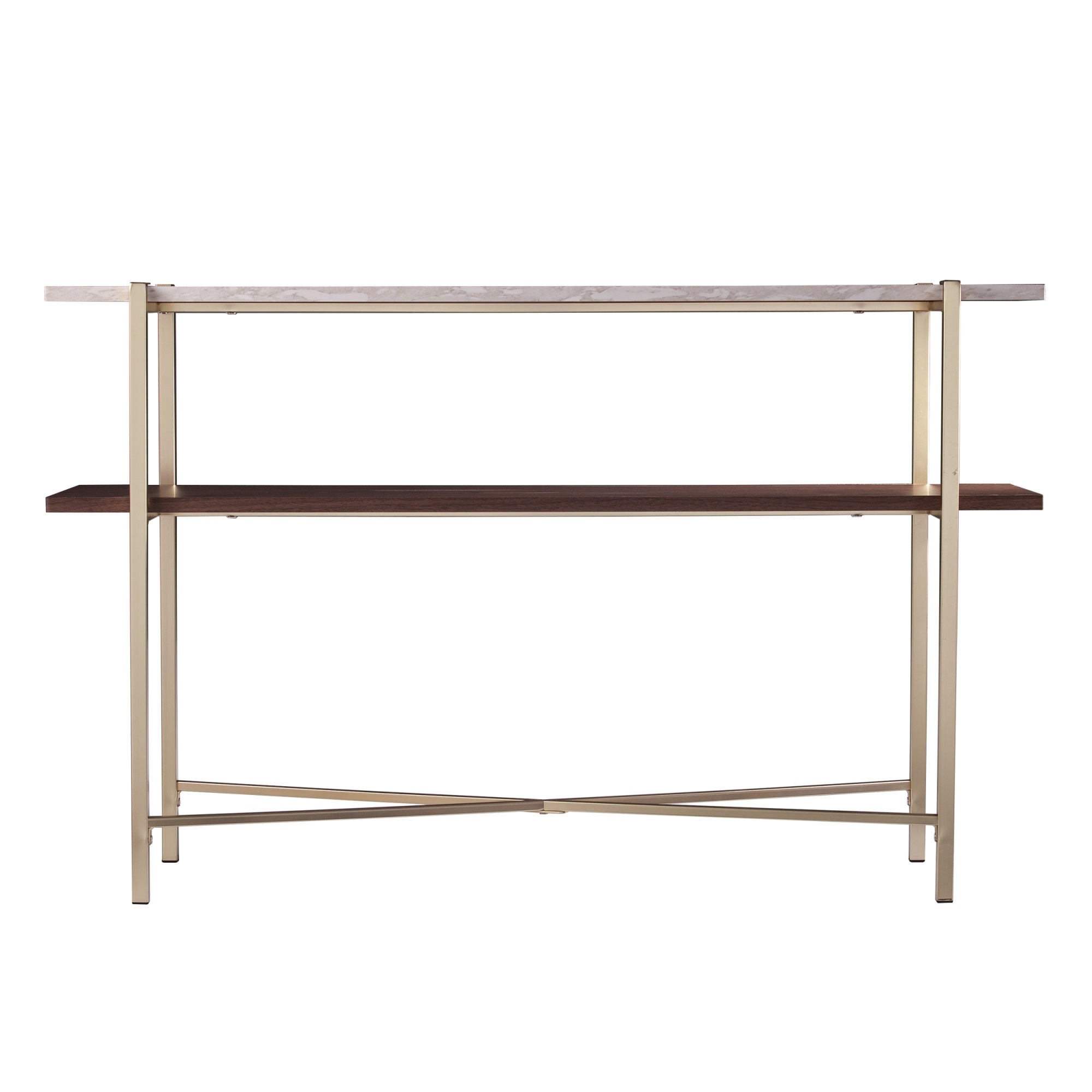 Ardmillan Faux Marble Console Table With Storage