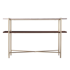 Ardmillan Faux Marble Console Table With Storage