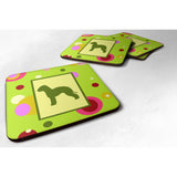 Caroline'S Treasures Ck1013Fc Bedlington Terrier Foam Coasters (Set Of 4), 3.5 H X 3.5 W, Multicolor