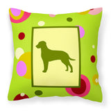 Caroline'S Treasures Ck1023Pw1414 Curly Coated Retriever Decorative Canvas Fabric Pillow, Large, Multicolor