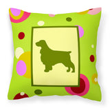 Caroline'S Treasures Ck1030Pw1414 Field Spaniel Decorative Canvas Fabric Pillow, Large, Multicolor