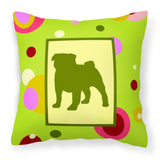 Caroline'S Treasures Ck1053Pw1414 Pug Decorative Canvas Fabric Pillow, Large, Multicolor