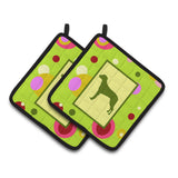 Caroline'S Treasures Rhodesian Ridgeback Pair Of Pot Holders Ck1070Pthd, 7.5Hx7.5W, Multicolor