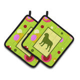 Caroline'S Treasures Mastiff Pair Of Pot Holders Ck1083Pthd, 7.5Hx7.5W, Multicolor