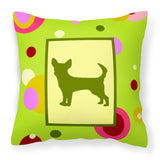Caroline'S Treasures Ck1086Pw1414 Chihuahua Decorative Canvas Fabric Pillow, Large, Multicolor