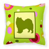 Caroline'S Treasures Ck1093Pw1414 Samoyed Decorative Canvas Fabric Pillow, Large, Multicolor