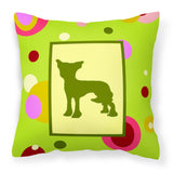 Caroline'S Treasures Ck1099Pw1414 Chinese Crested Decorative Canvas Fabric Pillow, Large, Multicolor