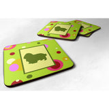 Caroline'S Treasures Ck1100Fc English Toy Spaniel Foam Coasters (Set Of 4), 3.5 H X 3.5 W, Multicolor