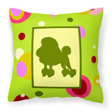 Caroline'S Treasures Ck1106Pw1414 Poodle Decorative Canvas Fabric Pillow, Large, Multicolor