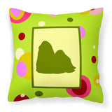 Caroline'S Treasures Ck1150Pw1414 Shih Tzu Decorative Canvas Fabric Pillow, Large, Multicolor