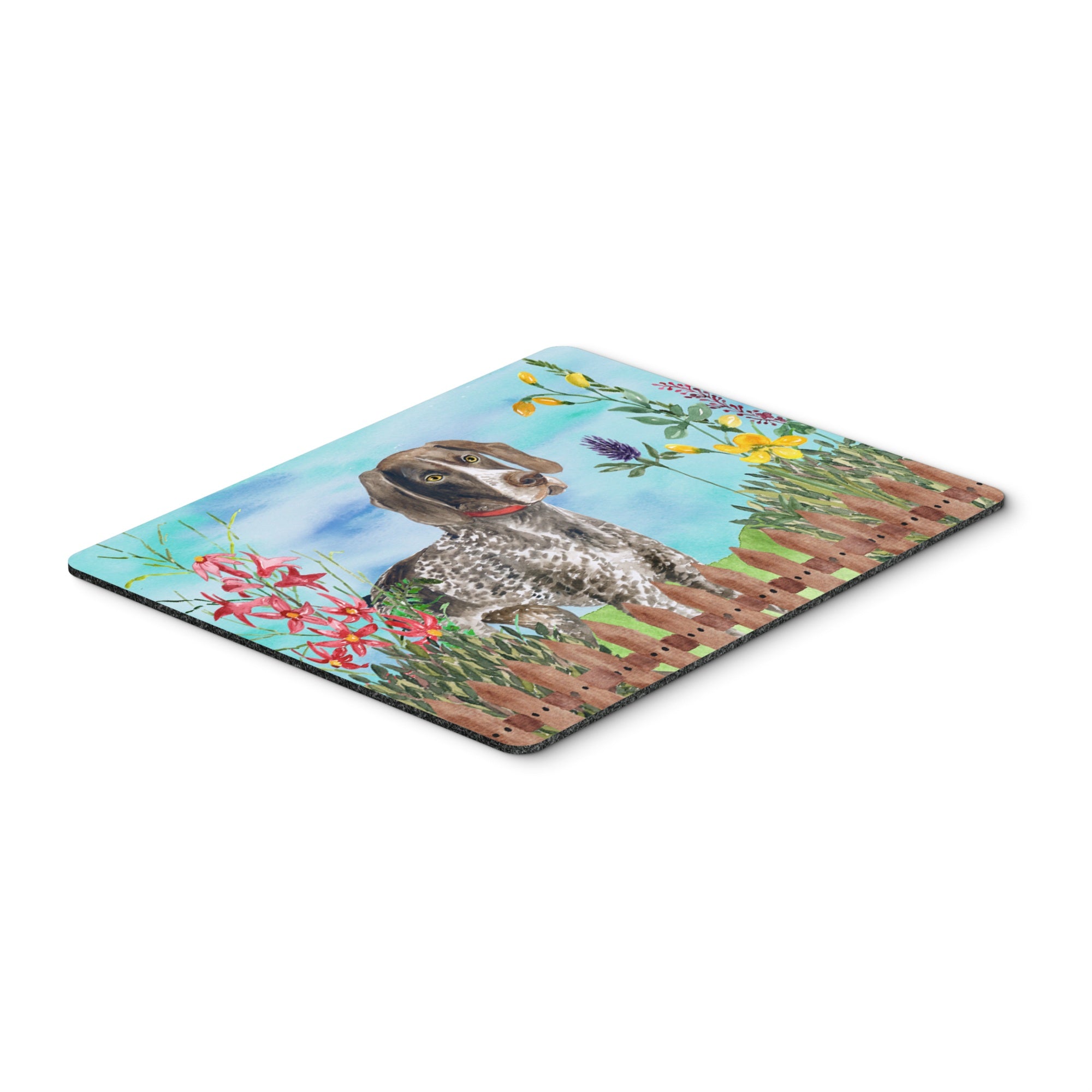 Caroline'S Treasures German Shorthaired Pointer Spring Mouse Pad, Hot Pad Or Trivet, 7.75 X 9.25, Multicolor (Ck1203Mp