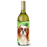 Caroline'S Treasures Cavalier Spaniel Shamrocks Decorative Bottle Hugger, 750Ml, Multicolor