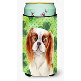 Caroline'S Treasures Cavalier Spaniel Shamrocks Decorative Can Hugger, Tall Boy, Multicolor