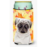 Caroline'S Treasures Pug Fall Decorative Can Hugger, Tall Boy, Multicolor
