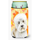 Caroline'S Treasures Dandie Dinmont Fall Decorative Can Hugger, Tall Boy, Multicolor