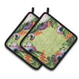 Caroline'S Treasures Ck1698Pthd Tropical Pair Of Pot Holders Potholders, Multicolor