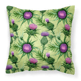 Caroline'S Treasures Ck1699Pw1818 Thistle Fabric Decorative Pillow Patio-Furniture-Pillows, Multicolor