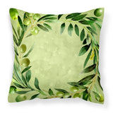 Caroline'S Treasures Ck1702Pw1818 Olives Fabric Decorative Pillow Patio-Furniture-Pillows, Multicolor