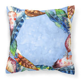 Caroline'S Treasures Ck1704Pw1818 Feathers Fabric Decorative Pillow Patio-Furniture-Pillows, Multicolor