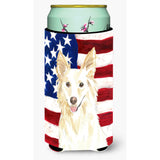 Caroline'S Treasures Ck1708Tbc Patriotic Usa White Collie Tall Boy Hugger Cold-Beverage-Koozies, Multicolor